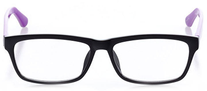 fort lauderdale: women's square eyeglasses in purple - front view