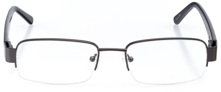 tel aviv: men's rectangle eyeglasses in gray - front view