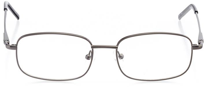 auckland: men's rectangle eyeglasses in gray - front view