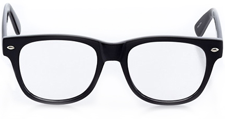 cordoba: square eyeglasses in black - front view
