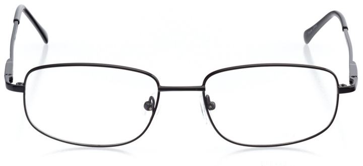 osaka: men's rectangle eyeglasses in black - front view