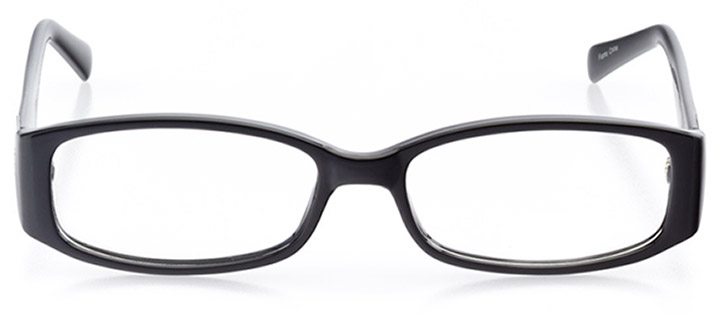 lienz: women's rectangle eyeglasses in black - front view