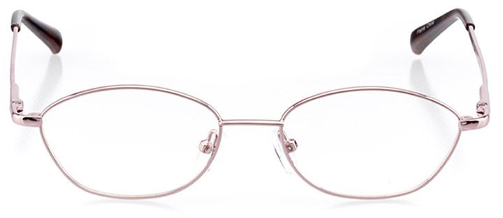 dartmouth: women's oval eyeglasses in pink - front view