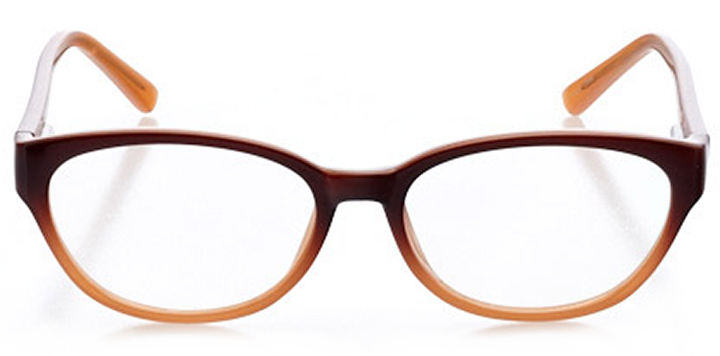 sintra: women's oval eyeglasses in orange - front view