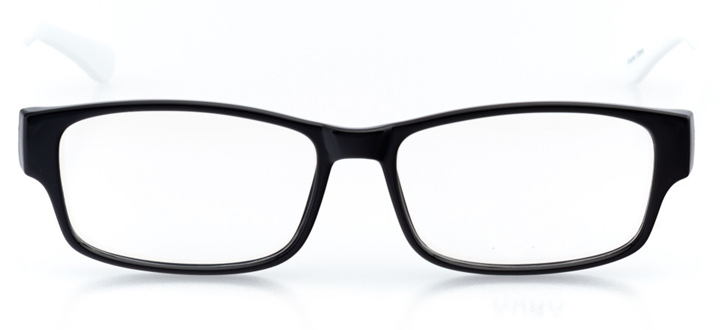 monte carlo: women's rectangle eyeglasses in white - front view