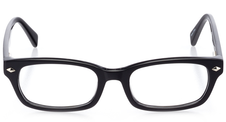 san clemente: women's rectangle eyeglasses in black - front view