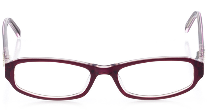 cocoa beach: women's rectangle eyeglasses in brown - front view