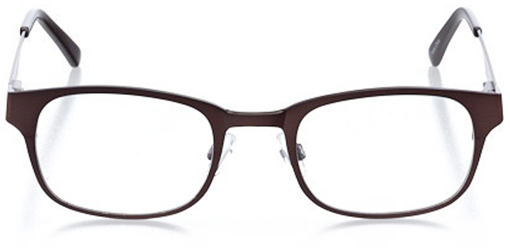 montpelier: men's square eyeglasses in brown - front view