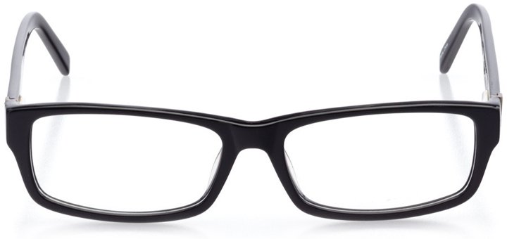 galway: men's rectangle eyeglasses in black - front view