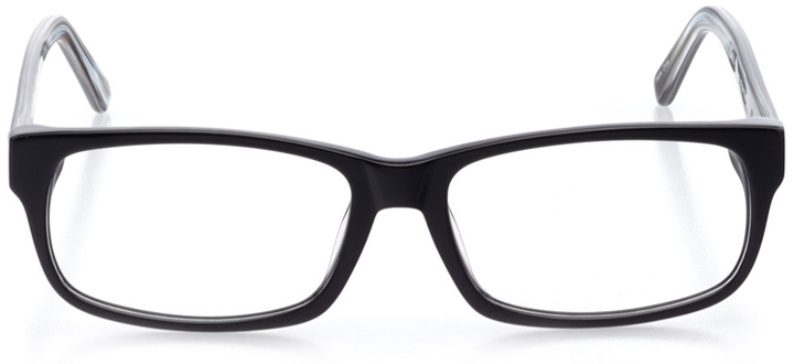 reykjavik: men's rectangle eyeglasses in black - front view