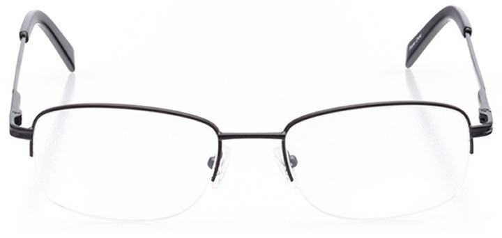 aspen: men's rectangle eyeglasses in black - front view