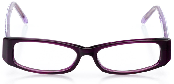 auburn: girls' rectangle eyeglasses in purple - front view