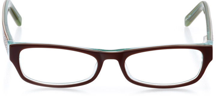 cambridge: girls' rectangle eyeglasses in brown - front view