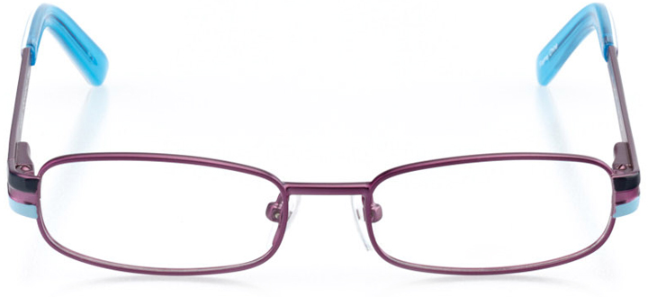victoria: girls' rectangle eyeglasses in purple - front view