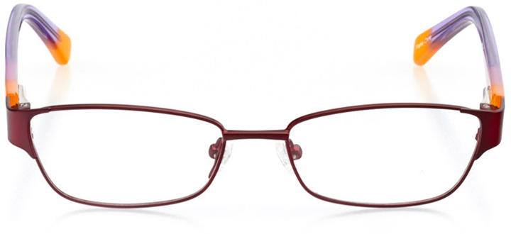 ventura: girls' rectangle eyeglasses in red - front view