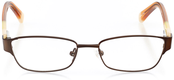 ventura: girls' rectangle eyeglasses in brown - front view