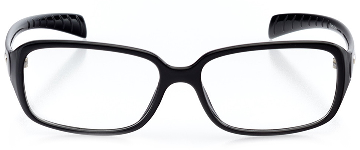 salzburg: women's rectangle eyeglasses in black - front view