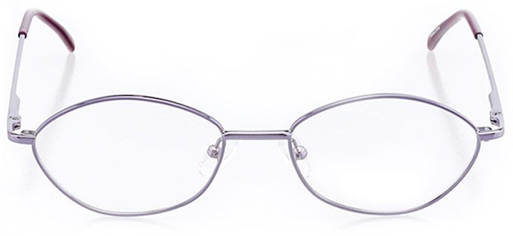 bayfield: women's oval eyeglasses in purple - front view