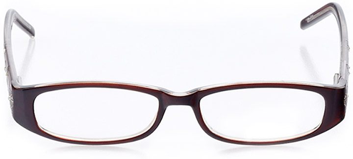 keene: women's oval eyeglasses in brown - front view