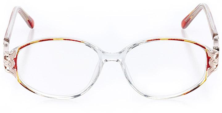 sun valley: women's oval eyeglasses in brown - front view