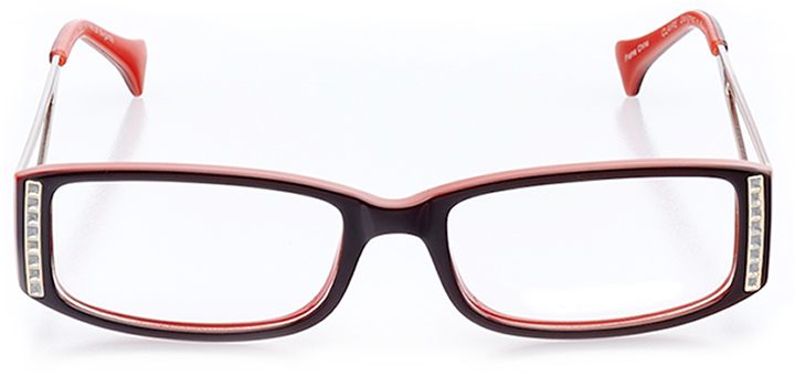 birmingham: women's rectangle eyeglasses in red - front view