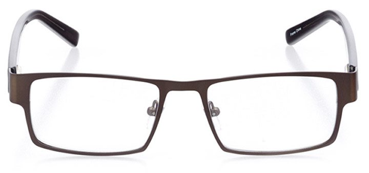 arlington: men's square eyeglasses in gray - front view