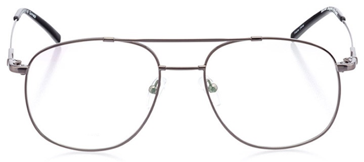scranton: men's square eyeglasses in gray - front view