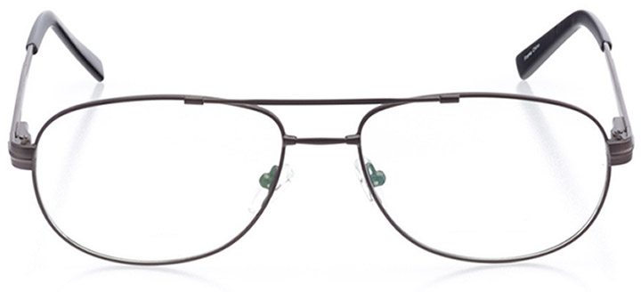 myrtle beach: men's aviator eyeglasses in gray - front view