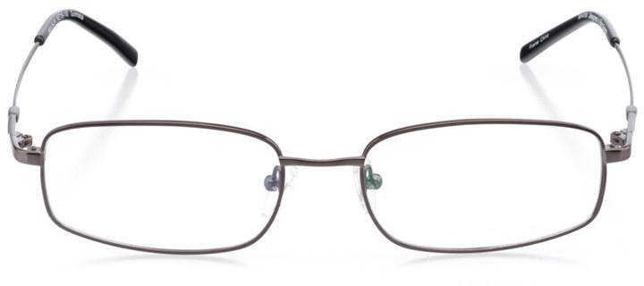 kuta beach: men's rectangle eyeglasses in gray - front view