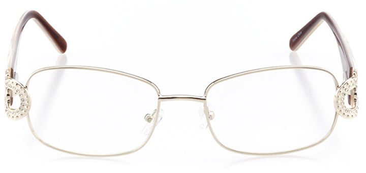 varese: women's rectangle eyeglasses in gold - front view