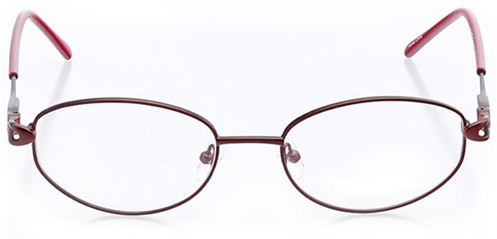 easton: women's oval eyeglasses in red - front view
