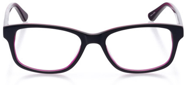 athens: women's rectangle eyeglasses in purple - front view