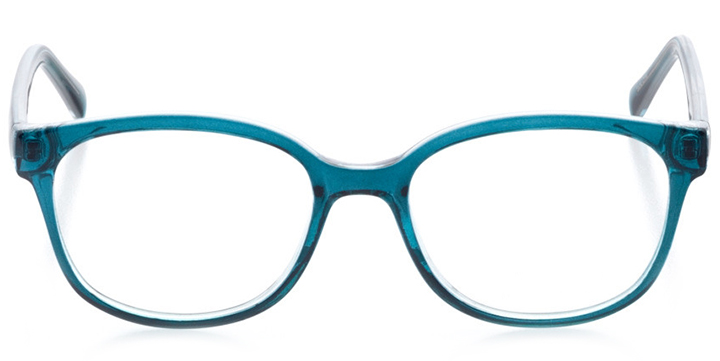 san francisco: women's cat eye eyeglasses in blue - front view
