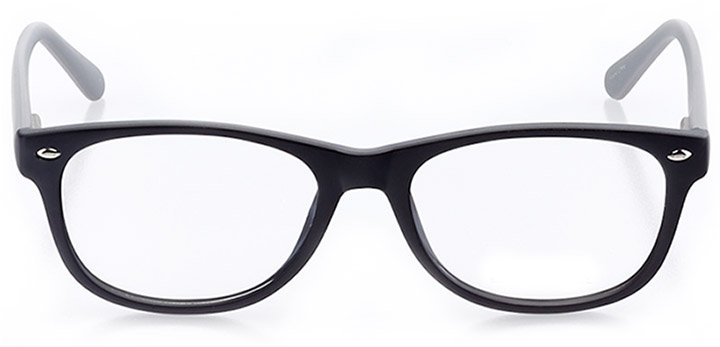 indian rocks beach: women's square eyeglasses in black - front view