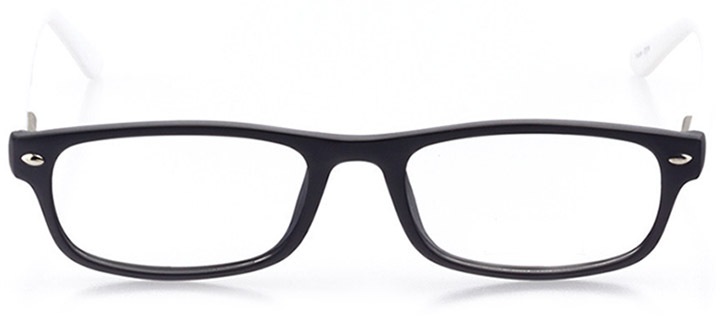surf city: women's rectangle eyeglasses in black - front view