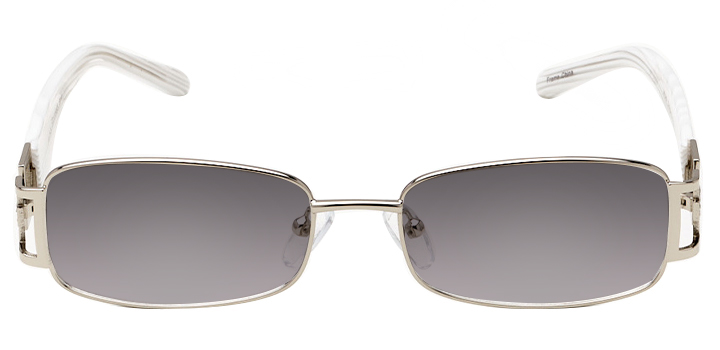 Arrowbay:Rectangle Eyeglasses in Silver | Stanton Optical