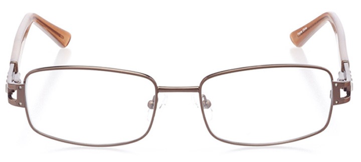 sora: women's rectangle eyeglasses in brown - front view