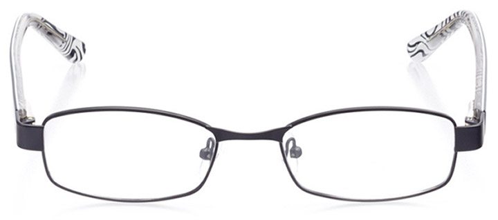 sarzana: women's rectangle eyeglasses in black - front view