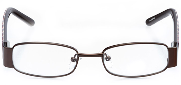 phoenix: girls' rectangle eyeglasses in brown - front view