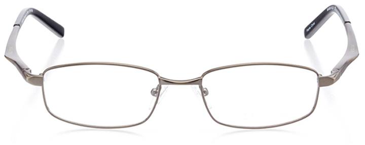 belmar: men's rectangle eyeglasses in gray - front view