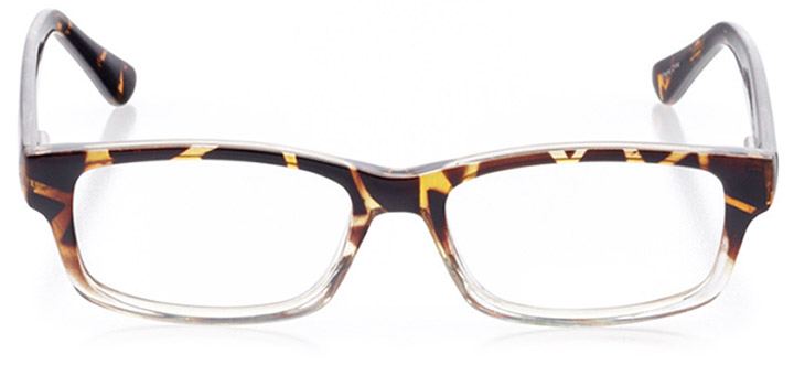 st. simons island: women's rectangle eyeglasses in tortoise - front view