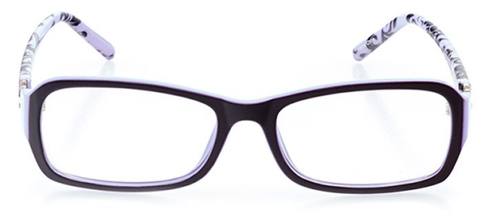 canberra: women's rectangle eyeglasses in purple - front view