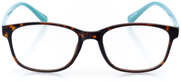 san juan: women's square eyeglasses in tortoise - front view