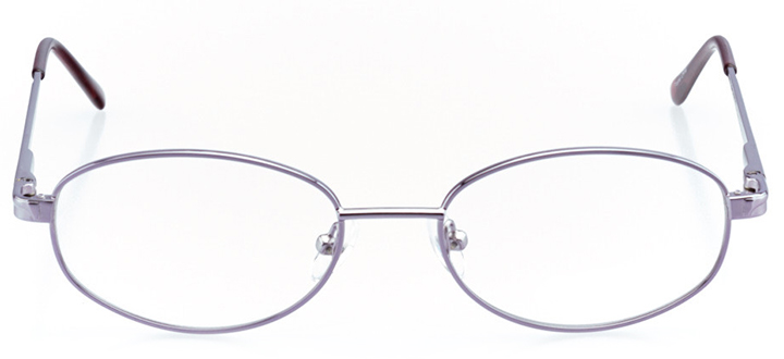 chandler: women's oval eyeglasses in purple - front view