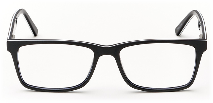 Would black glasses frame or clear glasses frame compliment a