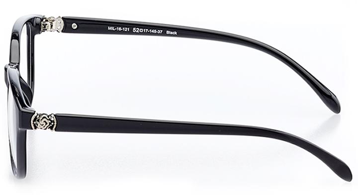 Portici: Women's Square Eyeglasses in Black | Stanton Optical