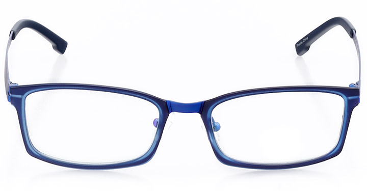 benidorm: men's rectangle eyeglasses in blue - front view