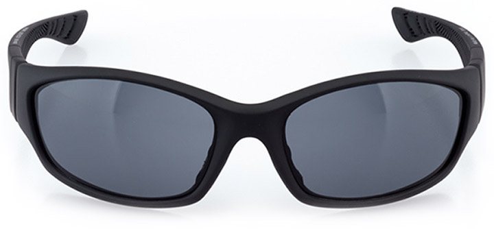 cully: men's wrap sunglasses in black - front view