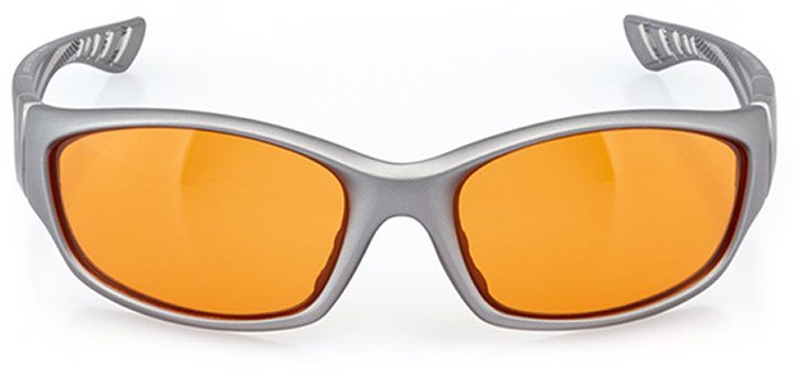 cully: men's wrap sunglasses in gray - front view