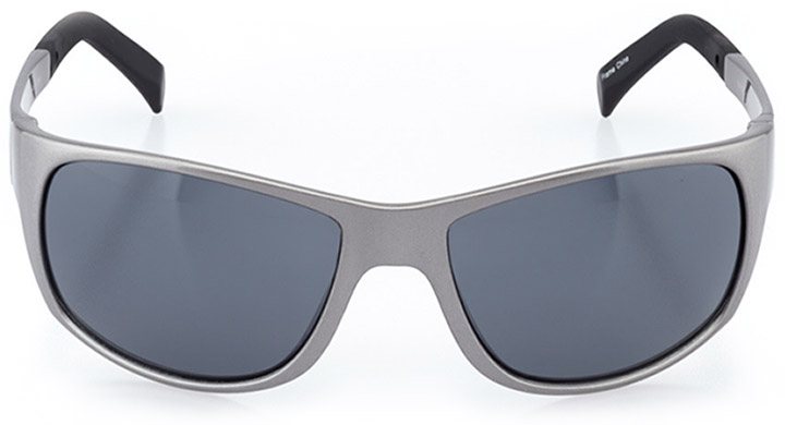 emmen: men's wrap sunglasses in gray - front view